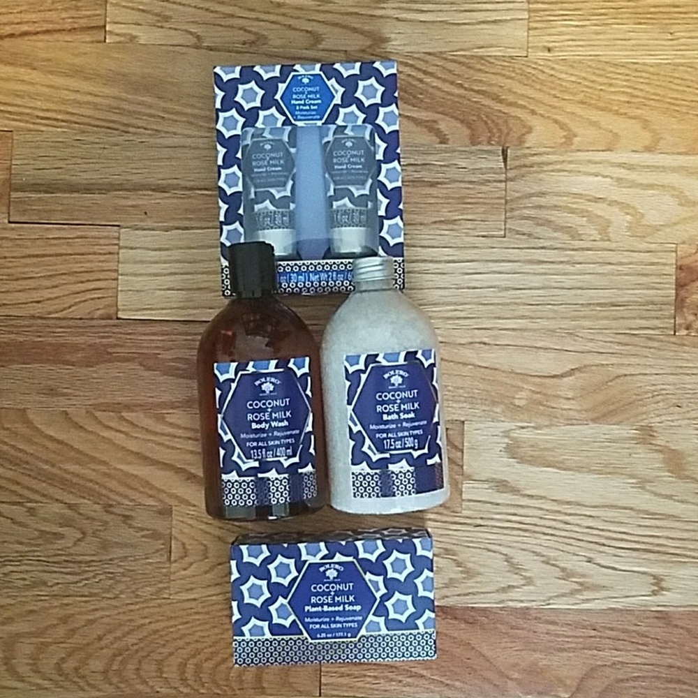 NWT Bolero Plant Based gift set in Coconut & Rose